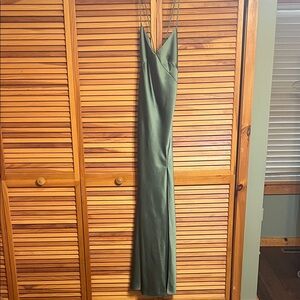 After Six Olive Green Maxi Dress